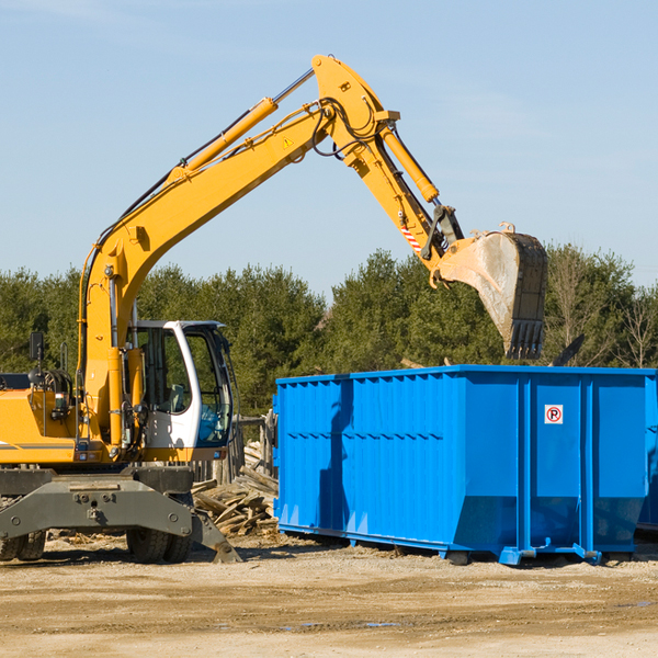 what happens if the residential dumpster is damaged or stolen during rental in Rickman TN